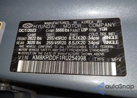 2024 Hyundai Ioniq 5 Limited from USA, damaged, VIN KM8KRDDF1RU254998
